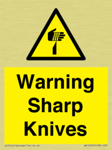 Warning Sharp Knives